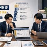 税金よりも残る現金を見るために会議する経営者