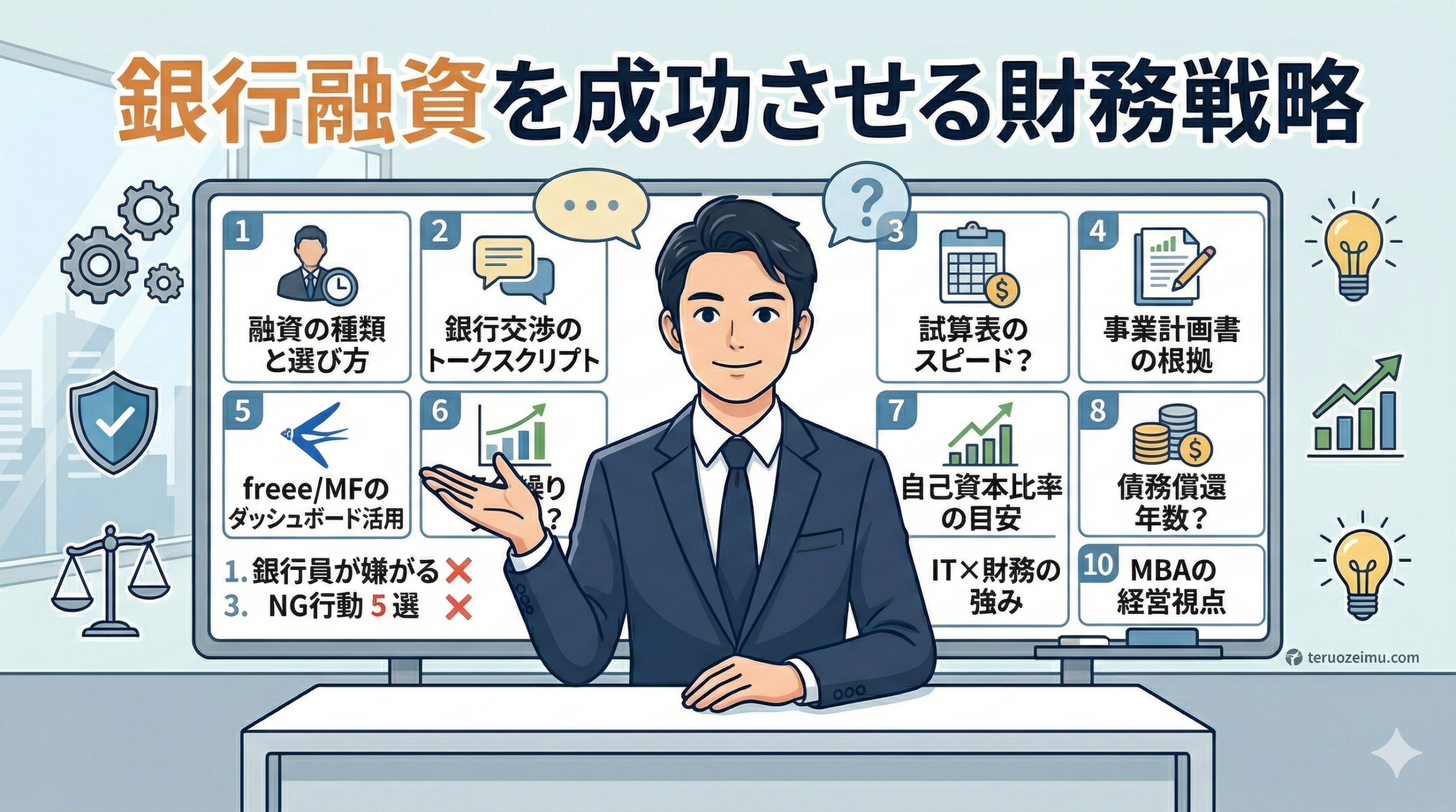 銀行融資を成功させる財務戦略の画像