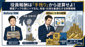 役員報酬は「額面」で決めるな！