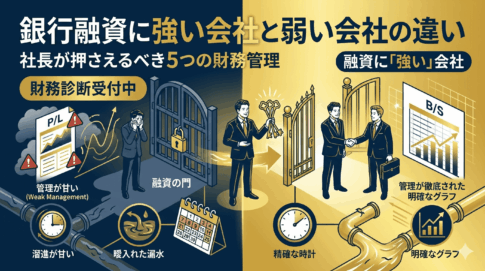 銀行融資に強い会社と弱い会社の違い｜社長が押さえるべき財務管理