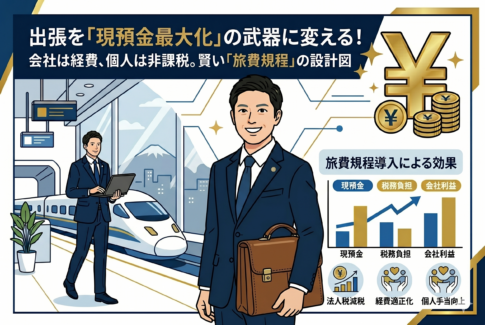 出張旅費規程で節税と手残りを最大化