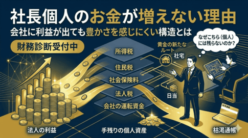 社長個人のお金が増えない理由｜会社に利益が出ても豊かさを感じにくい構造とは