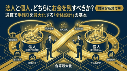 法人と個人、どちらにお金を残すべきか？社長が考えたい現預金最大化の基本