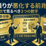 資金繰りが悪化する前兆とは？社長が月次で見るべき3つの数字