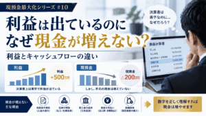 利益とキャッシュフローの違い｜黒字でも現金が増えない理由